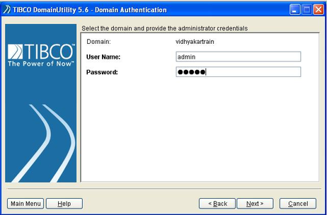 TIBCO DomainUtility 5.6-Domain Authentication