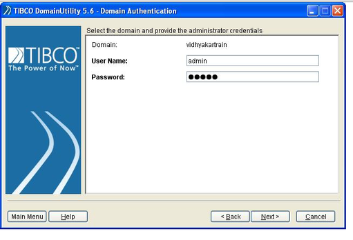 TIBCO DomainUtility 5.6- Domain Authentication