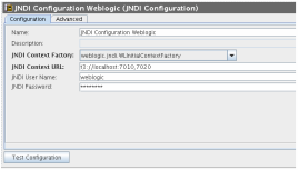 JNDI configuration weblogic