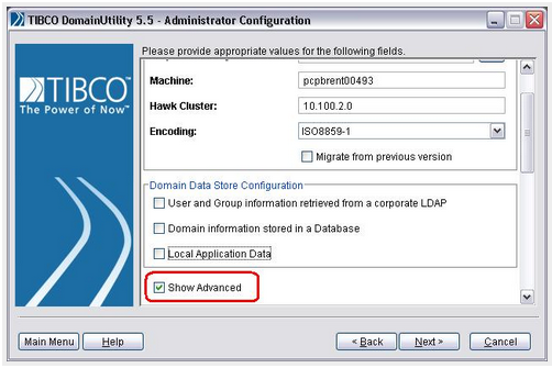 TIBCO DomainUtility 5.5-Administrator Configuration