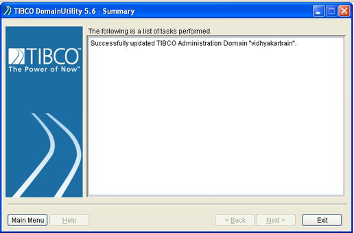 TIBCO DomainUtility 5.6-summary